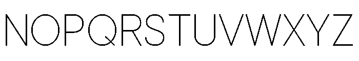 Cavren Sans Variable Thin Font UPPERCASE