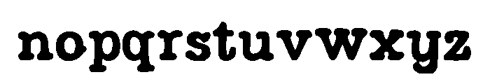carry Font LOWERCASE