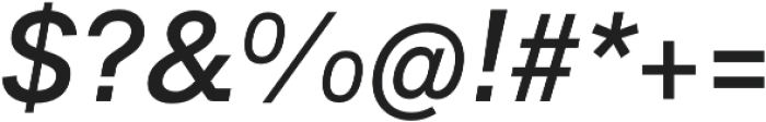 CA SaygonText Medium Italic otf (500) Font OTHER CHARS