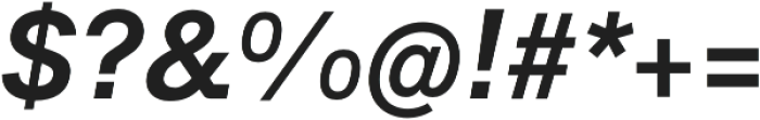 CA SaygonText Semibold Italic otf (600) Font OTHER CHARS