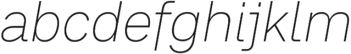 CA SaygonText Thin Italic otf (100) Font LOWERCASE