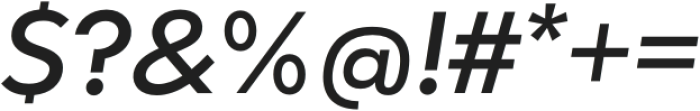 CA Superpilot Sans Medium Italic otf (500) Font OTHER CHARS