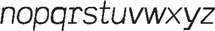 CA Telecopy A Light Italic otf (300) Font LOWERCASE