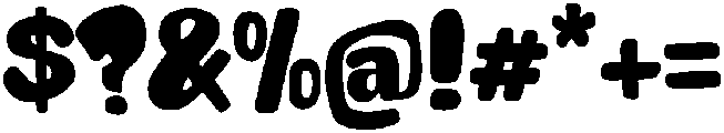 CANDLE Regular otf (400) Font OTHER CHARS