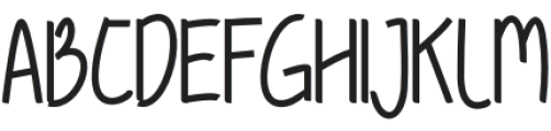 CARBHEN UCHEK Regular otf (400) Font UPPERCASE