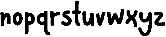 CARROT CAKE Regular otf (400) Font LOWERCASE
