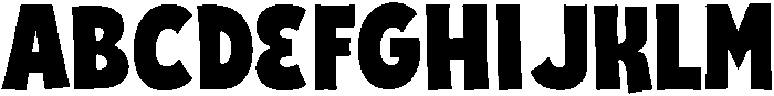 CARTOON Regular otf (400) Font UPPERCASE
