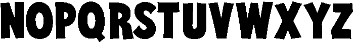 CARTOON Regular otf (400) Font LOWERCASE