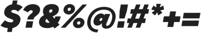 Cabira Black Oblique otf (900) Font OTHER CHARS
