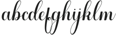 Cable beach Regular otf (400) Font LOWERCASE