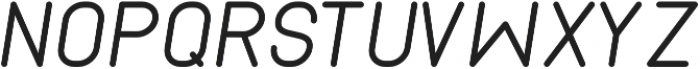 Cabo Rounded Italic otf (400) Font UPPERCASE