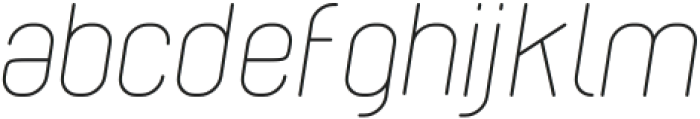 Cabo Rounded Light Italic otf (300) Font LOWERCASE