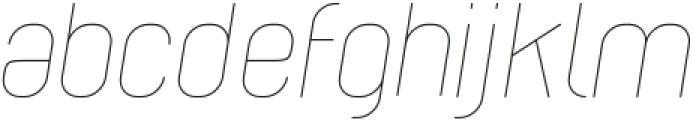 Cabo Rounded Thin Italic otf (100) Font LOWERCASE