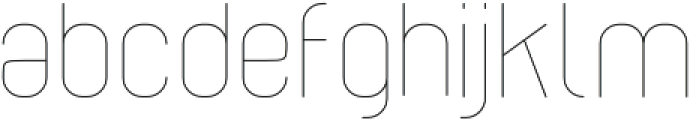 Cabo Rounded Thin otf (100) Font LOWERCASE