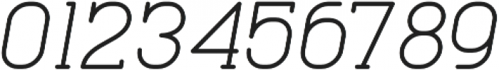 Cabo Slab Italic Regular otf (400) Font OTHER CHARS