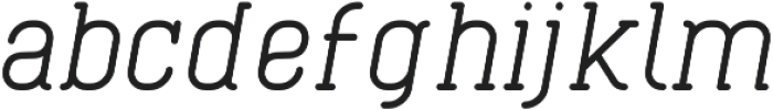 Cabo Slab Medium Italic otf (500) Font LOWERCASE