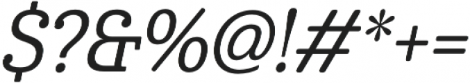 Cabrito Cond Medium Italic otf (500) Font OTHER CHARS