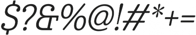 Cabrito Cond Regular Italic otf (400) Font OTHER CHARS