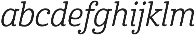 Cabrito Cond Regular Italic otf (400) Font LOWERCASE
