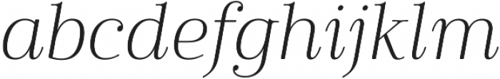 Cabrito Didone Ext Light It otf (300) Font LOWERCASE