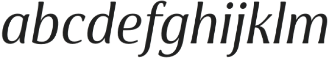 Cabrito Flare Cond Medium Italic otf (500) Font LOWERCASE