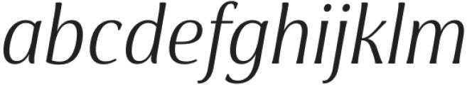 Cabrito Flare Cond Regular Italic otf (400) Font LOWERCASE