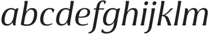 Cabrito Flare Ext Medium Italic otf (500) Font LOWERCASE