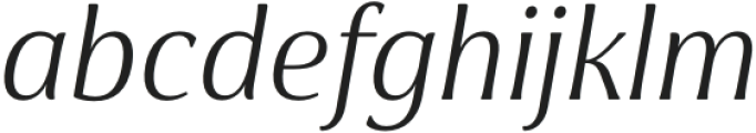 Cabrito Flare Norm Regular Italic otf (400) Font LOWERCASE