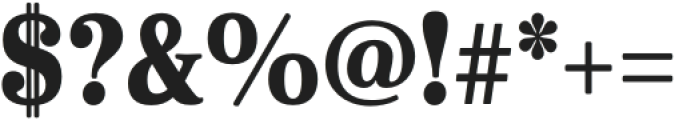 Cabrito Serif Cond Black otf (900) Font OTHER CHARS