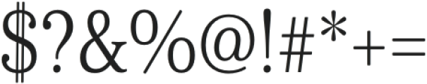 Cabrito Serif Cond Book otf (400) Font OTHER CHARS
