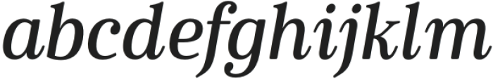 Cabrito Serif Cond Demi Italic otf (400) Font LOWERCASE