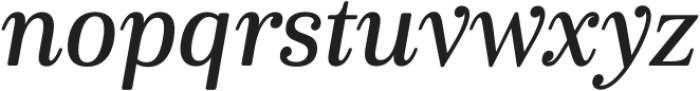 Cabrito Serif Cond Demi Italic otf (400) Font LOWERCASE