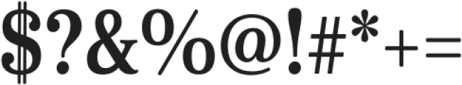 Cabrito Serif Cond Demi otf (400) Font OTHER CHARS