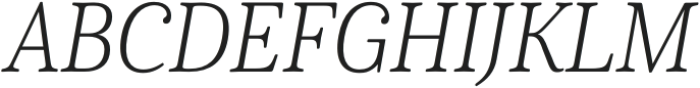 Cabrito Serif Cond Light Italic otf (300) Font UPPERCASE