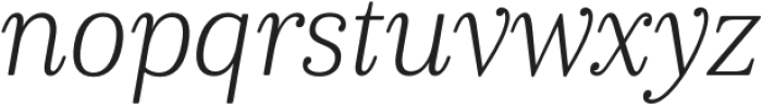 Cabrito Serif Cond Light Italic otf (300) Font LOWERCASE