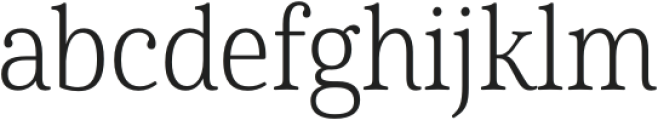 Cabrito Serif Cond Light otf (300) Font LOWERCASE