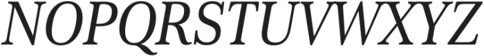 Cabrito Serif Cond Medium Italic otf (500) Font UPPERCASE