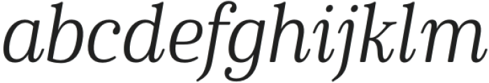 Cabrito Serif Cond Regular Italic otf (400) Font LOWERCASE