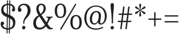 Cabrito Serif Cond Regular otf (400) Font OTHER CHARS