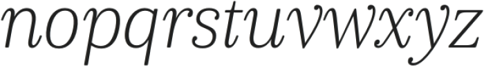 Cabrito Serif Cond Thin Italic otf (100) Font LOWERCASE