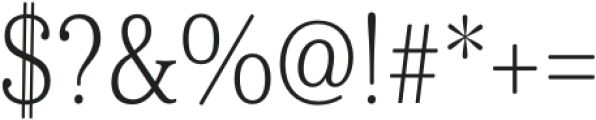 Cabrito Serif Cond Thin otf (100) Font OTHER CHARS
