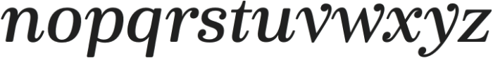 Cabrito Serif Ext Bold Italic otf (700) Font LOWERCASE