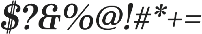 Cabrito Serif Ext Demi Italic otf (400) Font OTHER CHARS