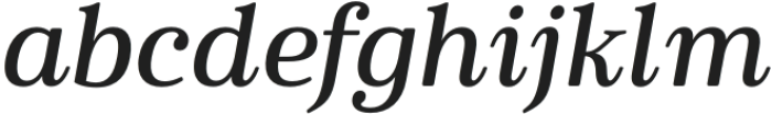 Cabrito Serif Ext Demi Italic otf (400) Font LOWERCASE