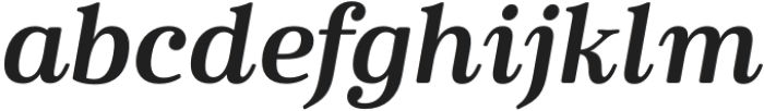 Cabrito Serif Ext ExBold Italic otf (700) Font LOWERCASE