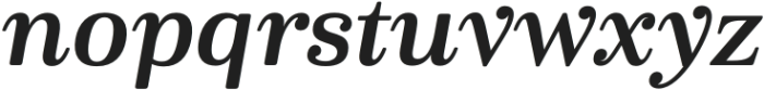 Cabrito Serif Ext ExBold Italic otf (700) Font LOWERCASE