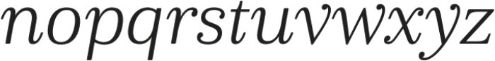 Cabrito Serif Ext Regular Italic otf (400) Font LOWERCASE