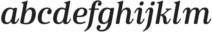 Cabrito Serif Norm Bold Italic otf (700) Font LOWERCASE