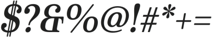 Cabrito Serif Norm Demi Italic otf (400) Font OTHER CHARS