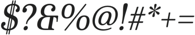 Cabrito Serif Norm Medium Italic otf (500) Font OTHER CHARS
